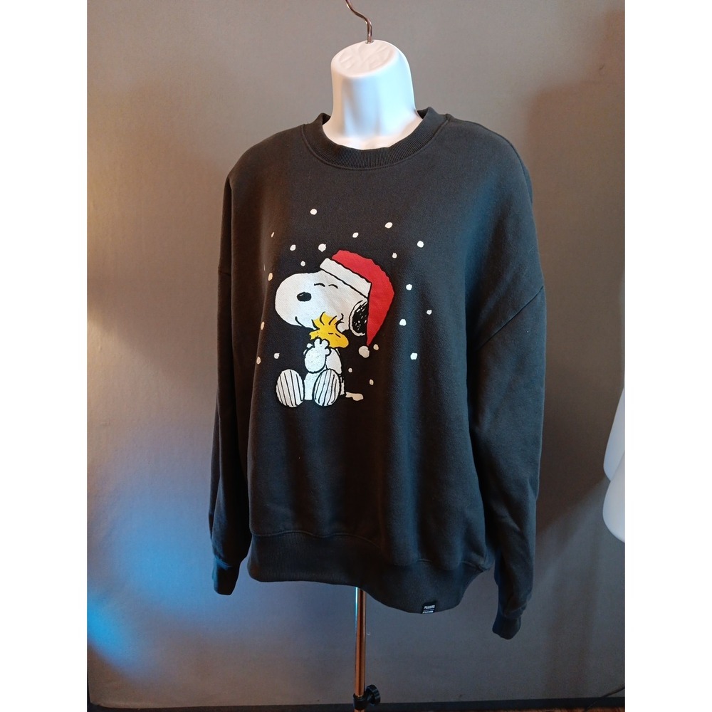 RSQ x Peanuts Woodstock Sweater Adult Sz XS Gray Woodstock Crew Neck LS - Picture 7 of 10
